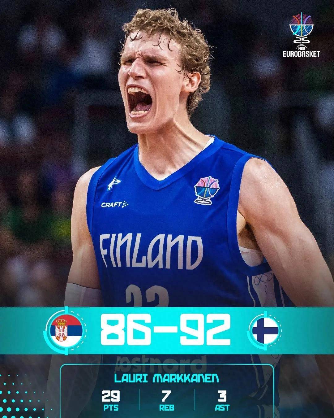 芬兰篮球明星获得年度最佳球员奖 芬兰篮球明星获得年度最佳球员奖