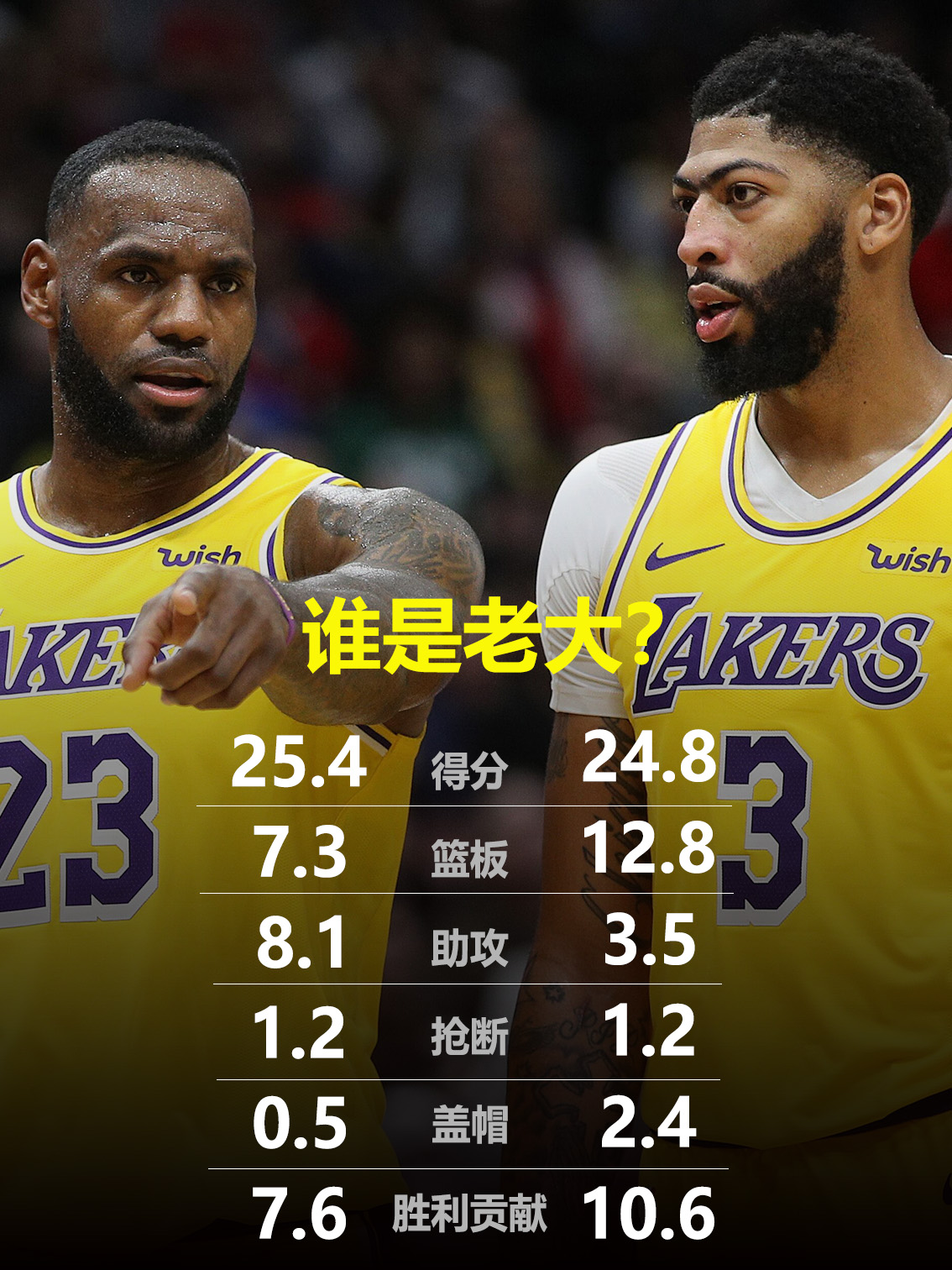 詹姆斯领导湖人队反败为胜，取得胜利